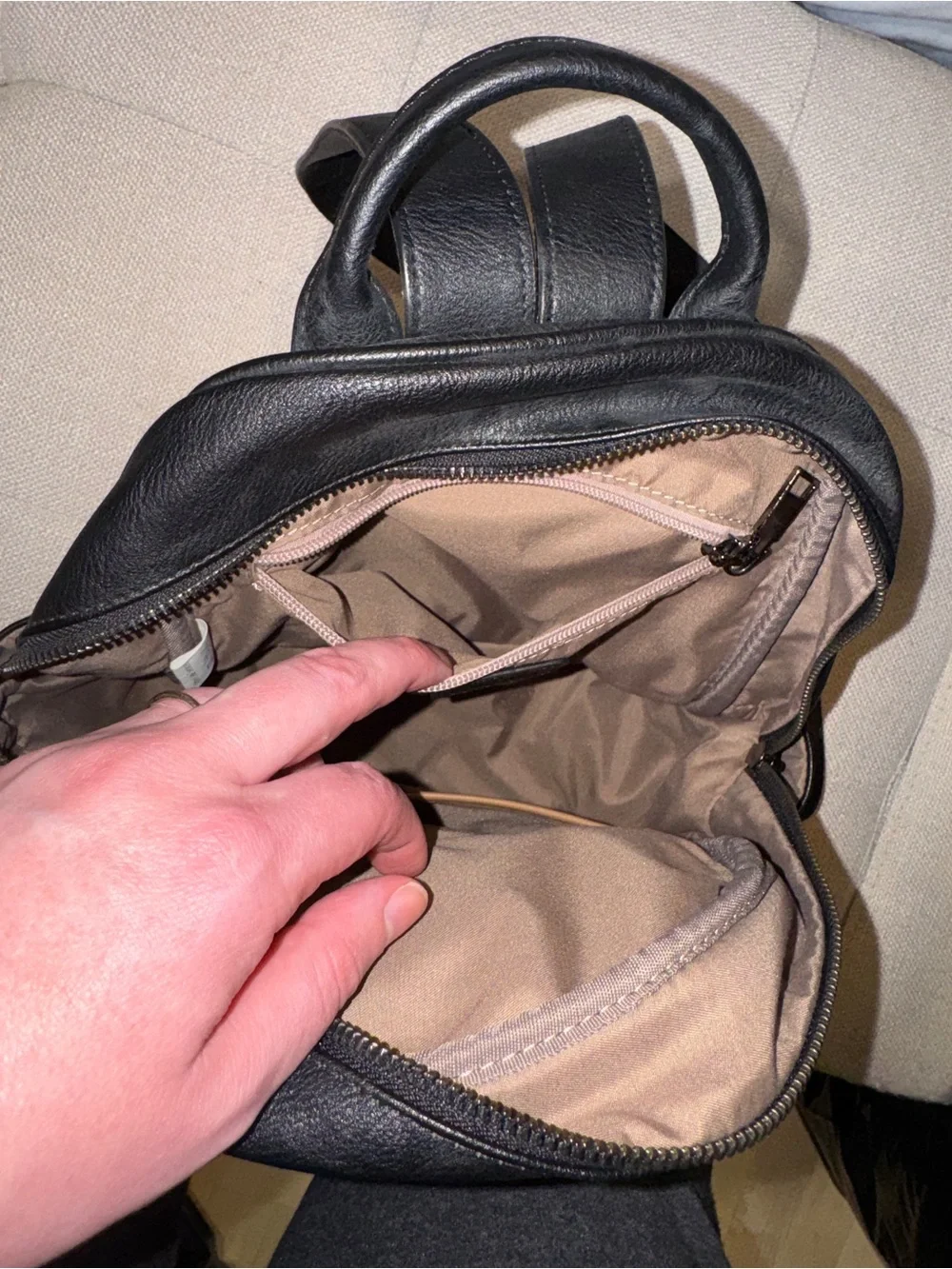 Telena Black Backpack